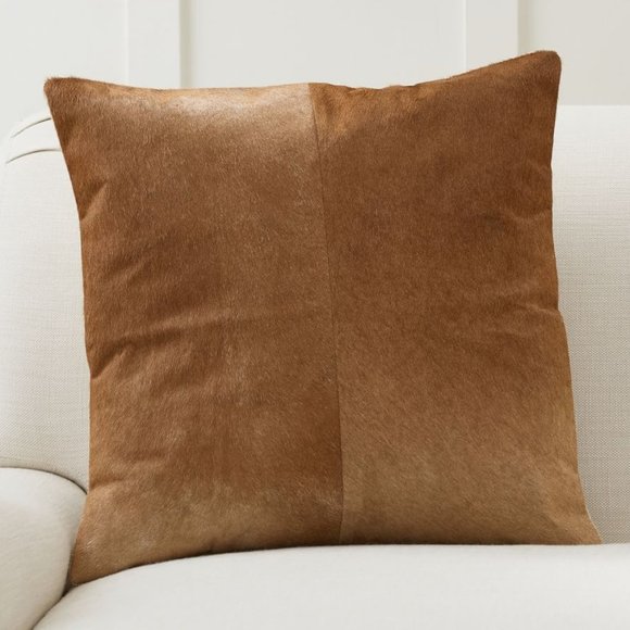 NWT Pottery Barn Hair on Hide Pillow Cover - Picture 1 of 4